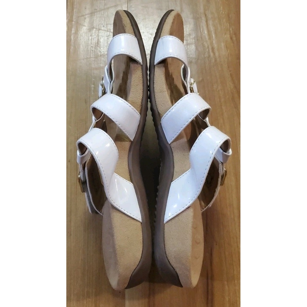 Vionic Misa Sandals Women 8 M White Patent Strappy Gladiator Comfort Adjustable - Picture 7 of 10